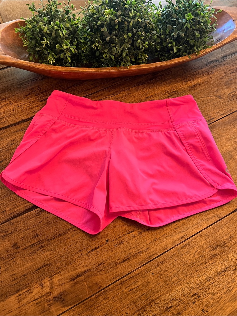 Lululemon Bright Pink Running Shorts.  Size 4